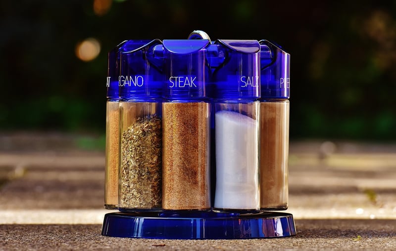 Spices in jars
